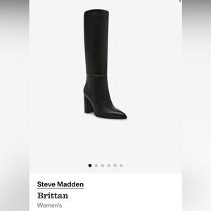 Steve Madden Brittan Boots — Black Knee-High Women's Boots